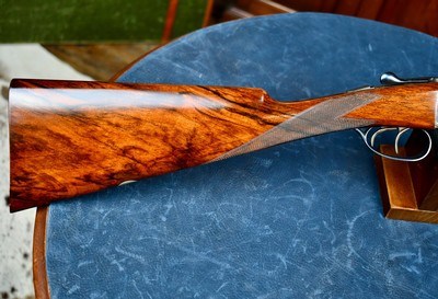 BEAUTIFUL WEBLEY SCOTT 700 20GA -- STRAIGHT HAND STOCK -- CHECKERED BUTT -- CASED - Image 18 of 20