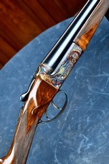 BEAUTIFUL WEBLEY SCOTT 728 28GA -- STRAIGHT HAND STOCK -- SPLINTER FOREND -- DOUBLE TRIGGERS -- HIGH CONDITION