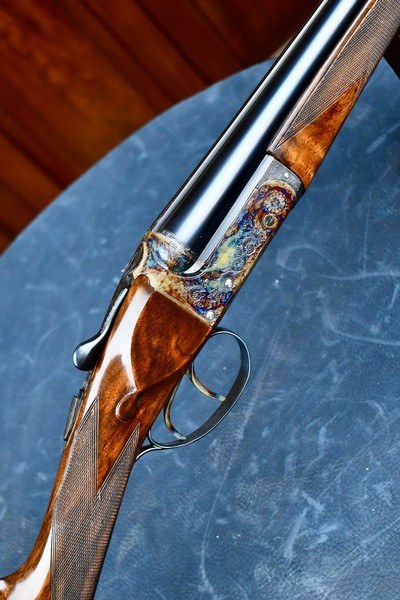 BEAUTIFUL WEBLEY SCOTT 728 28GA -- STRAIGHT HAND STOCK -- SPLINTER FOREND -- DOUBLE TRIGGERS -- HIGH CONDITION - Image 1 of 15