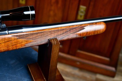 FLAIG'S CUSTOM MAUSER MODEL 33 SMALL RING IN .275 ( 7X57) -- GORGEOUS CHARLES FLAIG FULL CUSTOM RIFLE -- MILLVALE, PA - Image 6 of 17