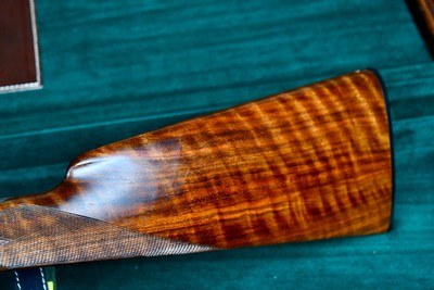 GORGEOUS MERKEL 210E 28GA -- ENGLISH STOCK -- SOLID RIB -- DOUBLE TRIGGER -- FACTORY PLATE -- HIGH CONDITION - Image 15 of 17