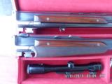 PETER MARHOLT OVER/UNDER 30-06 / 12 GA.
MATCHING SET ,CASED AND CLAW MOUNTED SCOPE. - 9 of 15