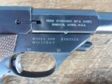 HIGH STANDARD SUPERMATIC TOURNAMENT MODEL 106 MILITARY PISTOL 22LR 98% NO BOX, HAMDEN MADE - 6 of 10