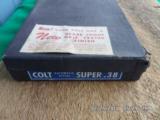 COLT 1911 SUPER .38 AUTO AND .38 SPL CLARK CONVERSION PISTOL, ORIGINAL BOX AND PAPERWORK - 2 of 14