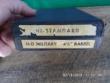 HIGH STANDARD 1947 H-D MILITARY 22LR PISTOL 4-1/2” BARREL ORIGINAL BOX AND PAPERWORK 98% PLUS - 11 of 11