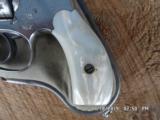 S&W 2ND MODEL LADYSMITH NICKEL 22 CAL. 7 SHOT REVOLVER 1906-1910 PEARL GRIPS/HOLSTER. - 4 of 12