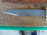 JOHN NOWILL & SONS LTD. LATE 1800'S STAG BOWIE KNIFE SHEFIELD ENGLAND. RARE! - 6 of 7