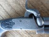 AUGUSTE-FRANCOTTE PERCUSSION DOUBLE BARREL 50 CAL. DERRINGER. GREAT SHAPE FOR AGE. - 2 of 12