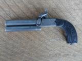 AUGUSTE-FRANCOTTE PERCUSSION DOUBLE BARREL 50 CAL. DERRINGER. GREAT SHAPE FOR AGE. - 5 of 12