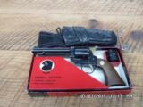 WEST GERMAN FALCON SINGLE ACTION 22 L.R. & 22 MAGNUM CONVERTIBLE REVOLVER 98% OVERALL WITH BOX ,PAPERS AND HOLSTER. - 1 of 10