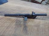 MOSSBERG ACHROMATIC VINTAGE 22 SCOPE,4X , IN "RARE" VINTAGE WARDS ADJUSTIBLE MODEL 10 MOUNT,GREAT CONFITION! - 1 of 5