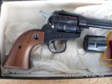 RUGER SSM 1969 3 SCREW SINGLE SIX 22L.R. & 22 MAG. CONVERTIBLE REVOLVER AS NEW IN ORIGINAL BOX.99.5% - 2 of 9