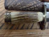 RANDALL D.PURDUE ENGRAVED RAYMOND THORP STAG BOWIE MODEL 12-13 RARE. - 4 of 12