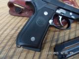 BERETTA MOD.92FS 9MM STAINLESS AND BLACK EDITION.,LOOKS UNFIRED,100% COND.NO BOX. - 5 of 9