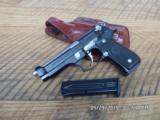 BERETTA MOD.92FS 9MM STAINLESS AND BLACK EDITION.,LOOKS UNFIRED,100% COND.NO BOX. - 1 of 9
