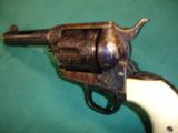 COLT 1919 SAA POSSIBLE SHERIFF'S MODEL A.A.WHITE ENGRAVED 44-40WCF IVORY GRIPS 99% OVERALL - 5 of 20
