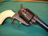 COLT 1919 SAA POSSIBLE SHERIFF'S MODEL A.A.WHITE ENGRAVED 44-40WCF IVORY GRIPS 99% OVERALL - 3 of 20