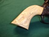 COLT 1919 SAA POSSIBLE SHERIFF'S MODEL A.A.WHITE ENGRAVED 44-40WCF IVORY GRIPS 99% OVERALL - 2 of 20