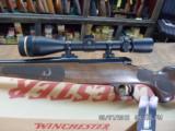 WINCHESTER 1995 MODEL 70 FEATHERWEIGHT DELUXE 223 WSSM CALIBER,LEUPOLD 4.5X14X40MM VXIII ALL NEW IN BOX. - 3 of 11