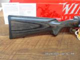 WINCHESTER MODEL 70 (MFG 1998-1999 ONLY) CLASSIC LAMINATED STAINLESS BOSS 300 WIN.MAG.DELUXE RIFLE NIB W/PAPERWORK, - 8 of 17