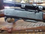 REMINGTON MODEL 742 DELUXE WOODSMASTER 280 REM.WITH ROLL ENGRAVED GAME SCENES (MFG.1961-63 ONLY) SOLID GUN. - 8 of 12