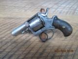 BRITISH BULL-DOG 44 SPL. BELGIUM PROOFED 5 SHOT REVOLVER 1870'S ERA.NICKEL FINISH. - 1 of 8
