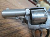 BRITISH BULL-DOG 44 SPL. BELGIUM PROOFED 5 SHOT REVOLVER 1870'S ERA.NICKEL FINISH. - 3 of 8
