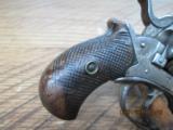 BRITISH BULL-DOG 44 SPL. BELGIUM PROOFED 5 SHOT REVOLVER 1870'S ERA.NICKEL FINISH. - 6 of 8