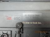 H & K MODEL USC FOLDING CARBINE 45ACP. UNFIRED IN NEW BLACKHAWK CASE WITH 2 -25 RD FACTORY MAGAZINES. - 4 of 12