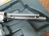 RUGER NEW VAQUERO (MFG.2009) HIGH GLOSS STAINLESS 45 COLT 5.5 INCH BBL. USED AS NEW IN ORIG.BOX WITH PAPERWORK. - 11 of 14