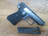 SAUER MODEL 38H DOUBLE ACTION AUTOMATIC (WWII ERA) 7.65 (32 ACP) CAL. NAZI PROOF MARKS,ALL ORIGINAL. - 1 of 12