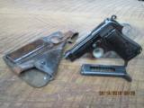 BERETTA MODEL 1934 PISTOL 380ACP CALIBER.(MFG 1942) ALL MATCHING NUMBERS W/ HOLSTER AND EXTRA MAGAZINE. - 1 of 15