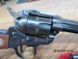 RUGER 3-SCREW SINGLE SIX CONVERTIBLE 22 / 22 MAG. (MFG. 1972) 6 SHOT REVOLVER 90% PLUS - 3 of 13