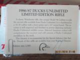 WINCHESTER 94 AE DUCKS UNLIMITED COMMEMORATIVE 30-30 WIN.CARBINE (MFG. 1986) ALL NEW IN BOX WITH ALL PAPERWORK. - 8 of 14