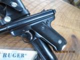 RUGER MK 1 STANDARD 22 L.R. SEMI-AUTO PISTOL (1976 MADE IN 200TH YEAR OF AMERICAN LIBERTY) 99.5% AS NEW W / 3 MAGS AND ORIG.MANUEL. - 2 of 9