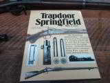 SPRINGFIELD TRAPDOOR MODEL 1873 RIFLE 45-70 GOV'T CAL. WITH BAYONET ,SCABBARD AND HARD COVER BOOK. - 26 of 26