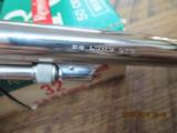 SMITH & WESSON 32 HAND EJECTOR THIRD MODEL (MFG.1940) 32 S&W LONG CAL. BEAUTIFUL RARE NICKEL FINISH.95% PLUS - 8 of 13