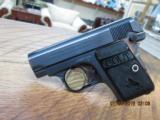 COLT 1908 BABY HAMMERLESS .25 ACP (MFG.1921) UNFIRED 99.5% AS NEW. - 2 of 11