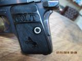 COLT 1908 BABY HAMMERLESS .25 ACP (MFG.1921) UNFIRED 99.5% AS NEW. - 4 of 11