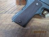 COLT 1911A1 (MFG. 1942) 45 ACP PISTOL ALL CORRECT PARTS AND 99% OEIGINAL PARKERISING W/ 1942 HOLSTER - 6 of 12