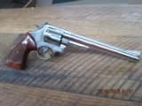SMITH & WESSON MODEL 29-3 (MFG. EARLY 1980'S) 44 MAGNUM CAL. 8 3/8" NICKEL REVOLVER 99% CONDITION. - 7 of 11