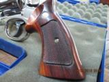 SMITH & WESSON MODEL 27-2 NICKEL 357 MAGNUM REVOLVER (MFG. 1979) PINNED AND RECESSED ALL 99.5% ORIGINAL CONDITION.NON ORIG.BOX - 3 of 15