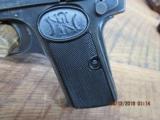 FN / BROWNING MODEL 1910 380 ACP PISTOL S/N 109XX. AROUND 2ND YESR PRODUCTION.SOLID CONDITION. - 6 of 10