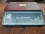SMITH & WESSON 25-3 125TH ANNIVERSARY ( 1852-1977) EDITION 45 COLT REVOLVER S/N S&W 43XX .NEW IN FACTORY WOOD PRESENTATION CASE WITH S& W BOOK & COIN! - 20 of 20