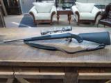 RUGER 77/44 ALL WEATHER SATIN STAINLESS 44 MAGNUM RIFLE W/ 3X9 NIKON SCOPE ALL 99% CONDITION. - 1 of 13