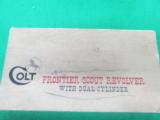COLT FRONTIER SCOUT .22/.22MAGNUM FACTORY BOX WITH PAPERWORK (1967) 100% - 9 of 9