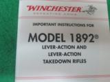 WINCHESTER 1892 CARBINE BIG LOOP 20 INCH BARREL IN BOX 45 LC LONG COLT NEW- 12 of 12