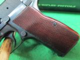 BROWNING HI POWER 9MM CIRCA 1972 BELGIUM MADE FACTORY ADJUSTABLE SIGHT - 6 of 8