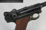 LUGER NAVY 1917 DWM 9MM LUGER 96% PLUS OVERALL ORIGINAL AND MATCHING. - 2 of 9