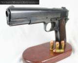 COLT 1911 COMMERCIAL (1917 MFG.) .45ACP ALL CORRECT AND IN 96 TO 97% ORIGINAL CONDITION W/ HOLSTER. - 2 of 10